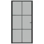 Innentür aus mattschwarzem Glas und Aluminium, 102,5 x 201,5 cm von vidaXL, Türen für zu Hause - Ref: Foro24-350559, Preis: 1...