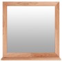 Espejo de pared madera maciza nogal 55x55 cm de vidaXL, Espejos - Ref: Foro24-350358, Precio: 50,30 €, Descuento: %