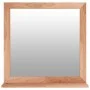 Espejo de pared madera maciza nogal 55x55 cm de vidaXL, Espejos - Ref: Foro24-350358, Precio: 47,26 €, Descuento: %