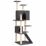 Rascador para gatos con postes de sisal gris oscuro 153 cm de vidaXL, Mobiliario para gatos - Ref: Foro24-171695, Precio: 67,...