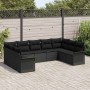 Conjunto de sofá de jardín 9 pcs Negro ratán sintético en Sofás de exterior | Comprar online en Foru.es