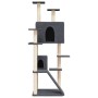 Rascador para gatos con postes de sisal gris oscuro 153 cm de vidaXL, Mobiliario para gatos - Ref: Foro24-171695, Precio: 67,...