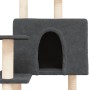 Rascador para gatos con postes de sisal gris oscuro 153 cm de vidaXL, Mobiliario para gatos - Ref: Foro24-171695, Precio: 67,...