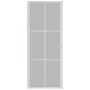 Puerta interior de vidrio y aluminio blanco mate 83x201,5 cm de vidaXL, Puertas para el hogar - Ref: Foro24-350581, Precio: 2...