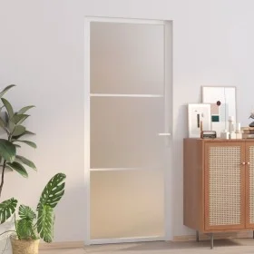 Innentür aus mattweißem Glas und Aluminium, 83 x 201,5 cm von vidaXL, Türen für zu Hause - Ref: Foro24-350577, Preis: 212,46 ...