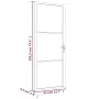 Innentür aus mattweißem Glas und Aluminium, 83 x 201,5 cm von vidaXL, Türen für zu Hause - Ref: Foro24-350577, Preis: 212,46 ...