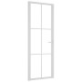 Puerta interior vidrio EGS y aluminio blanco 76x201,5 cm de vidaXL, Puertas para el hogar - Ref: Foro24-350572, Precio: 198,3...
