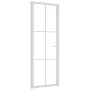 Puerta interior vidrio EGS y aluminio blanco 76x201,5 cm by vidaXL, Doors for the home - Ref: Foro24-350572, Price: 195,22 €,...