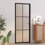 Innentür aus mattschwarzem Glas und Aluminium 83x201,5 cm von vidaXL, Türen für zu Hause - Ref: Foro24-350557, Preis: 243,89 ...