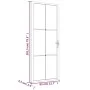 Innentür aus mattschwarzem Glas und Aluminium 83x201,5 cm von vidaXL, Türen für zu Hause - Ref: Foro24-350557, Preis: 243,89 ...