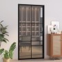 Puerta interior vidrio EGS y aluminio negro 102,5x201,5 cm de vidaXL, Puertas para el hogar - Ref: Foro24-350567, Precio: 270...