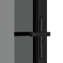 Puerta interior vidrio EGS y aluminio negro 102,5x201,5 cm de vidaXL, Puertas para el hogar - Ref: Foro24-350567, Precio: 270...
