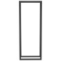 Leñero de acero negro mate 50x28x132 cm de vidaXL, Bolsas y soportes de leña - Ref: Foro24-350306, Precio: 38,67 €, Descuento: %