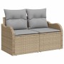 Conjunto de sofá de jardín con cojín Manual 5 pcs Beige y gris en Sofás de exterior | Comprar online en Foru.es