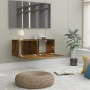 Mueble para TV madera de ingeniería roble ahumado 80x30x30 cm de vidaXL, Muebles TV - Ref: Foro24-815504, Precio: 35,42 €, De...