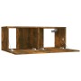 Mueble para TV madera de ingeniería roble ahumado 80x30x30 cm de vidaXL, Muebles TV - Ref: Foro24-815504, Precio: 35,42 €, De...