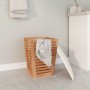 Taburete de baño madera maciza de nogal 40,5x40,5x56 cm de vidaXL, Cestas para ropa - Ref: Foro24-350352, Precio: 76,06 €, De...