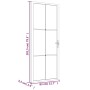 Puerta interior vidrio EGS y aluminio blanco 83x201,5 cm de vidaXL, Puertas para el hogar - Ref: Foro24-350573, Precio: 222,1...