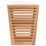 Taburete de baño madera maciza de nogal 40,5x40,5x56 cm de vidaXL, Cestas para ropa - Ref: Foro24-350352, Precio: 76,06 €, De...