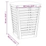 Taburete de baño madera maciza de nogal 40,5x40,5x56 cm de vidaXL, Cestas para ropa - Ref: Foro24-350352, Precio: 76,06 €, De...