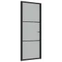 Innentür aus mattschwarzem Glas und Aluminium, 83 x 201,5 cm von vidaXL, Türen für zu Hause - Ref: Foro24-350553, Preis: 321,...