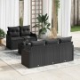 Conjunto de sofá de jardín con cojín Manual 6 pcs Negro en Sofás de exterior | Comprar online en Foru.es