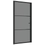 Puerta interior vidrio EGS y aluminio negro 102,5x201,5 cm de vidaXL, Puertas para el hogar - Ref: Foro24-350563, Precio: 222...