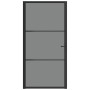 Puerta interior vidrio EGS y aluminio negro 102,5x201,5 cm de vidaXL, Puertas para el hogar - Ref: Foro24-350563, Precio: 222...