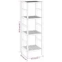 Estantería de baño madera maciza de nogal 35,5x35,5x112,5 cm de vidaXL, Librerías y estanterías - Ref: Foro24-350364, Precio:...