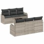 Conjunto de sofá de jardín 7 pcs Gris Claro y Gris Oscuro en Sofás de exterior | Comprar online en Foru.es