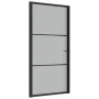 Innentür aus mattschwarzem Glas und Aluminium 102,5x201,5 cm von vidaXL, Türen für zu Hause - Ref: Foro24-350555, Preis: 190,...