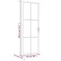 Innentür aus mattweißem Glas und Aluminium, 76 x 201,5 cm von vidaXL, Türen für zu Hause - Ref: Foro24-350580, Preis: 200,76 ...