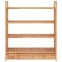 Zapatero con cajón madera maciza nogal 70x27x81 cm de vidaXL, Zapateros y organizadores de calzado - Ref: Foro24-350359, Prec...