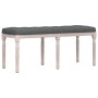 Banco de tela gris oscuro 110x40x49 cm de vidaXL, Bancos - Ref: Foro24-344451, Precio: 75,98 €, Descuento: %