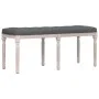 Banco de tela gris oscuro 110x40x49 cm de vidaXL, Bancos - Ref: Foro24-344451, Precio: 75,33 €, Descuento: %
