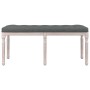 Banco de tela gris oscuro 110x40x49 cm de vidaXL, Bancos - Ref: Foro24-344451, Precio: 75,98 €, Descuento: %