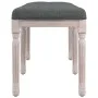 Banco de tela gris oscuro 110x40x49 cm de vidaXL, Bancos - Ref: Foro24-344451, Precio: 75,33 €, Descuento: %