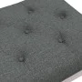 Banco de tela gris oscuro 110x40x49 cm de vidaXL, Bancos - Ref: Foro24-344451, Precio: 75,33 €, Descuento: %