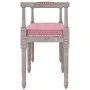 Banco de terciopelo rosa 110x40x70 cm de vidaXL, Bancos - Ref: Foro24-344427, Precio: 125,17 €, Descuento: %