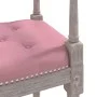 Banco de terciopelo rosa 110x40x70 cm de vidaXL, Bancos - Ref: Foro24-344427, Precio: 125,17 €, Descuento: %