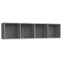 Estantería/mueble de TV madera gris Sonoma 143x30x36 cm de vidaXL, Estantes y estanterías - Ref: Foro24-815271, Precio: 67,53...