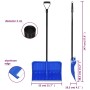 Pala para nieve metal azul 147 cm de vidaXL, Palas para nieve - Ref: Foro24-93708, Precio: 31,93 €, Descuento: %