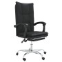 Silla de oficina reclinable cuero sintético negro de vidaXL, Sillas de oficina - Ref: Foro24-349753, Precio: 108,83 €, Descue...