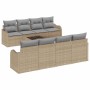 Conjunto de sofá de jardín con cojín Manual 9 pcs Beige y gris en Sofás de exterior | Comprar online en Foru.es