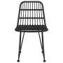 Sillas de jardín 2 unidades ratán sintético negro 48x62x84 cm de vidaXL, Sillas de jardín - Ref: Foro24-319429, Precio: 137,6...