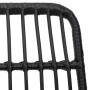 Sillas de jardín 2 unidades ratán sintético negro 48x62x84 cm de vidaXL, Sillas de jardín - Ref: Foro24-319429, Precio: 137,6...