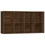 Estantería/Aparador contrachapada marrón roble 66x30x130 cm de vidaXL, Librerías y estanterías - Ref: Foro24-815251, Precio: ...