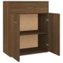 Aparador de madera contrachapada marrón roble 60x30x75 cm de vidaXL, Aparadores - Ref: Foro24-815377, Precio: 66,66 €, Descue...