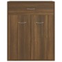 Aparador de madera contrachapada marrón roble 60x30x75 cm de vidaXL, Aparadores - Ref: Foro24-815377, Precio: 66,66 €, Descue...
