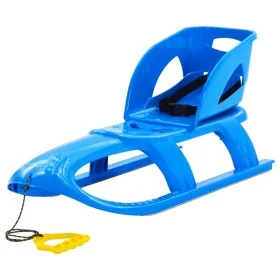 Trineo con asiento polipropileno azul 102,5x40x23 cm de vidaXL, Trineos - Ref: Foro24-93721, Precio: 66,02 €, Descuento: %